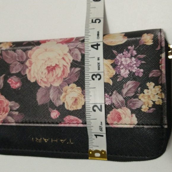 Tahari Identity Protection Floral Zip Wallet #P-18 - Picture 13 of 14